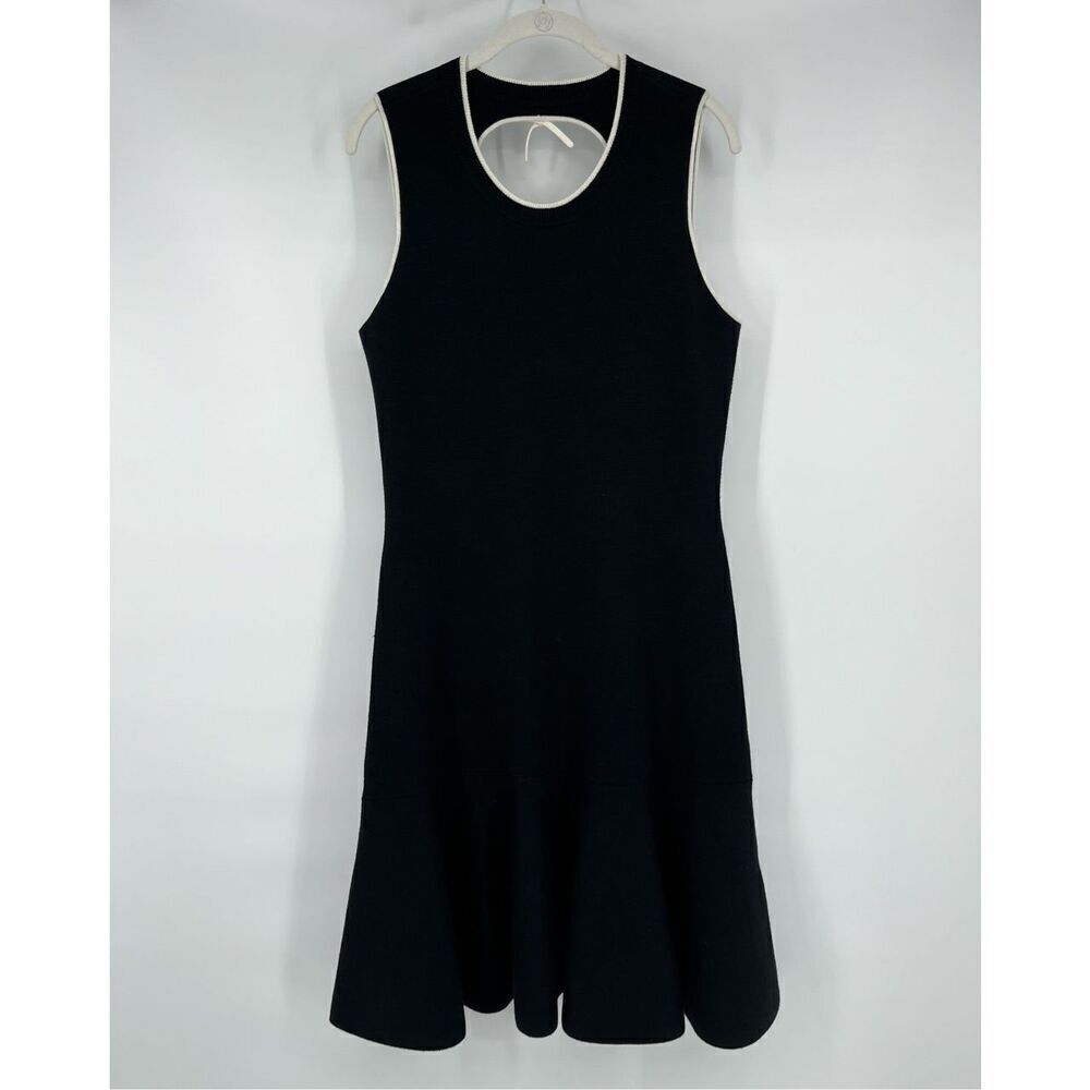 Kate Spade Quincy Sweater Dress Cashmere Sleeveless Cut Out Black Size Large